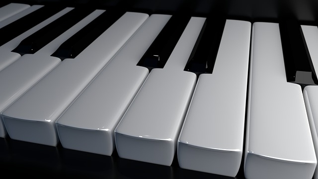 Dettaglio tastiera pianoforte